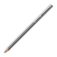 FABER-CASTELL Grip Metallic Jumbo Buntstift silber, 1 St.