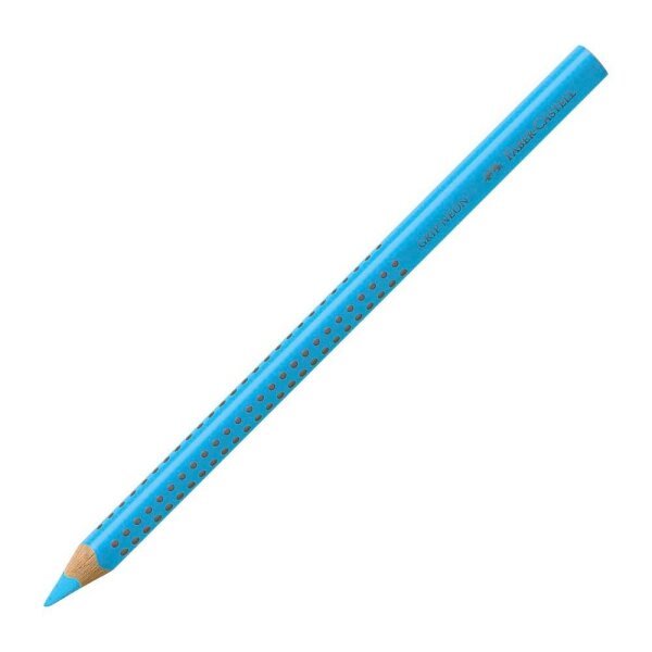 FABER-CASTELL Jumbo Grip neon Buntstift blau, 1 St.