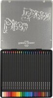 FABER-CASTELL Black Edition Buntstifte farbsortiert, 24 St.