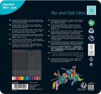 FABER-CASTELL Black Edition Buntstifte farbsortiert, 24 St.