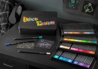 FABER-CASTELL Black Edition Buntstifte farbsortiert, 100 St.