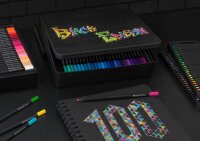 FABER-CASTELL Black Edition Buntstifte farbsortiert, 100 St.