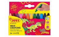 JOVI Wax Crayons Jumbo Wachsmalstifte farbsortiert, 12 St.