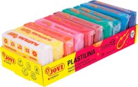 JOVI Knete PLASTILINA farbsortiert, 10 Farben je 50,0 g