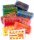 JOVI Knete PLASTILINA farbsortiert, 10 Farben je 50,0 g