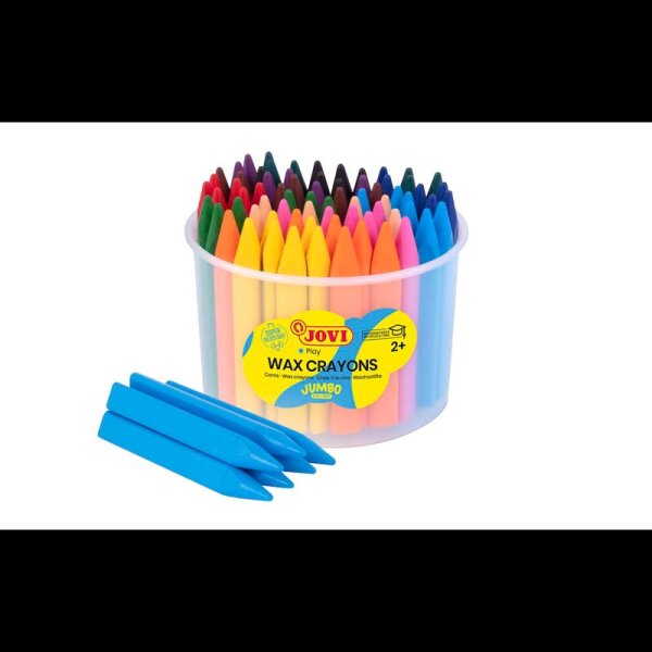 JOVI Jumbo Easy Grip Dose Wachsmalstifte farbsortiert, 72 St.