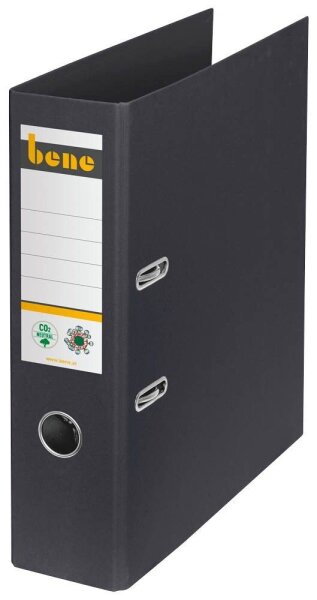 bene No.1 Ordner schwarz Karton 8,0 cm DIN A4, 1 St.