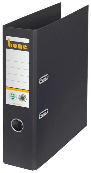 bene No.1 Ordner schwarz Karton 8,0 cm DIN A4, 1 St.