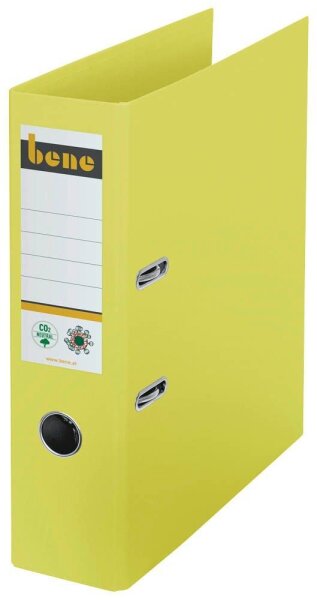 bene No.1 Ordner gelb Karton 8,0 cm DIN A4, 1 St.