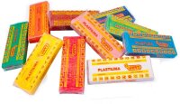 JOVI Knete PLASTILINA farbsortiert, 10 Farben je 150,0 g