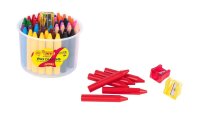 JOVI Wax Crayons Jumbo Wachsmalstifte farbsortiert, 60 St.