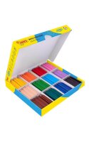 JOVI Jumbo Easy Grip Sparbox Wachsmalstifte farbsortiert,...