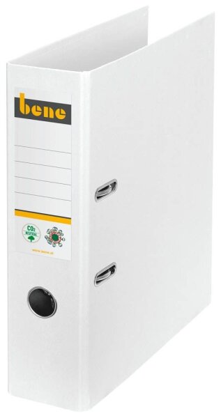 bene No.1 Ordner weiß Karton 8,0 cm DIN A4, 1 St.