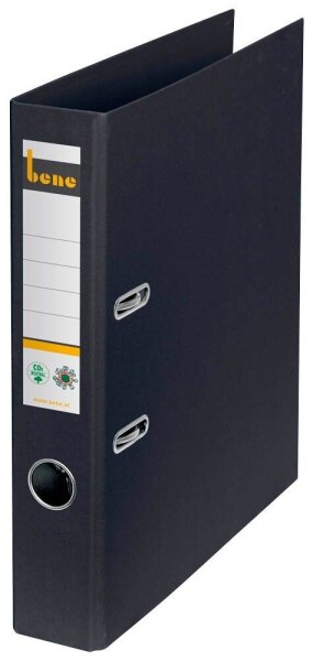 bene No.1 Ordner schwarz Karton 5,2 cm DIN A4, 1 St.