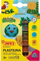 JOVI Knete PLASTILINA farbsortiert, 6 Farben je 15,0 g