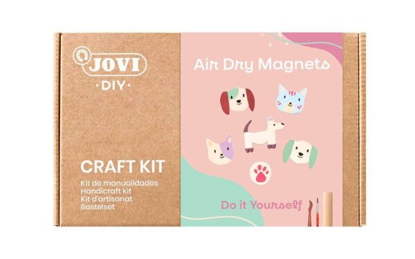 JOVI Modelliermasse DIY Air Dry Magnete mehrfarbig