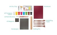 JOVI Modelliermasse DIY Air Dry Magnete mehrfarbig