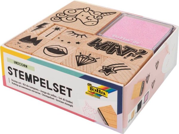 folia Motivstempel-Set UNICORN, 1 Set