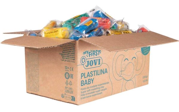 JOVI Knete My First Plastilina Baby farbsortiert, 60 Farben je 38,0 g