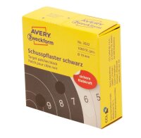 AVERY Zweckform Klebepunkte Schusspflaster schwarz...