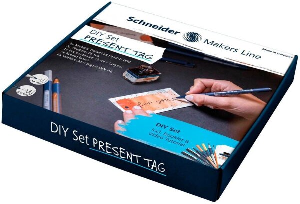 Schneider Geschenkanhänger weiß DIY Set, 1 Set