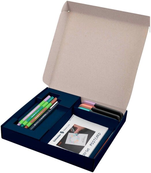 Schneider Postkarten weiß DIY Set, 1 Set