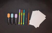 Schneider Postkarten weiß DIY Set, 1 Set