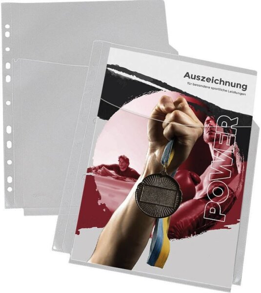 EICHNER Prospekthüllen DIN A4 transparent glatt, 10 St.