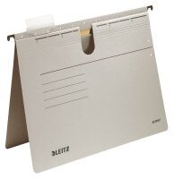 LEITZ Hängehefter ALPHA® 1984 Karton grau DIN A4 1x kaufmännische Heftung, 5 St.