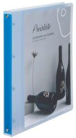 EICHNER Präsentationsringbuch 4-Ringe blau-transparent 2,5 cm DIN A4, 1 St.