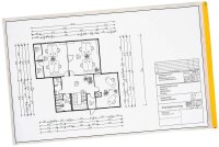 EICHNER Planschutztaschen DIN A1 transparent/gelb, 10 St.