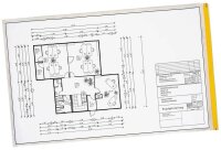 EICHNER Planschutztaschen DIN A4 transparent/gelb, 10 St.