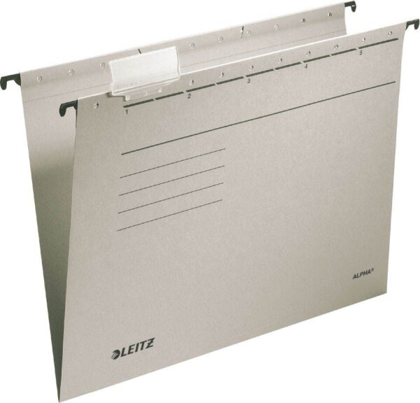 LEITZ Hängemappen ALPHA® 1985 grau, 5 St.