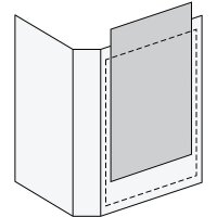 EICHNER Präsentationsringbuch 2-Ringe grau-transparent 2,5 cm DIN A4, 1 St.