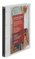 EICHNER Präsentationsringbuch 4-Ringe grau-transparent 2,5 cm DIN A4, 1 St.