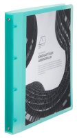 EICHNER Präsentationsringbuch 4-Ringe grün-transparent 2,5 cm DIN A4, 1 St.