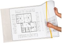 EICHNER Planschutztaschen DIN A2 transparent/gelb, 10 St.