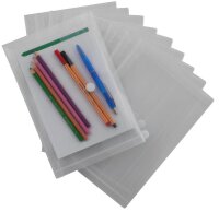 EICHNER Dokumententaschen DIN A5 transparent glatt, 10 St.