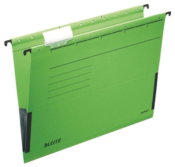 LEITZ Hängetaschen ALPHA® 1986 grün, 5 St.