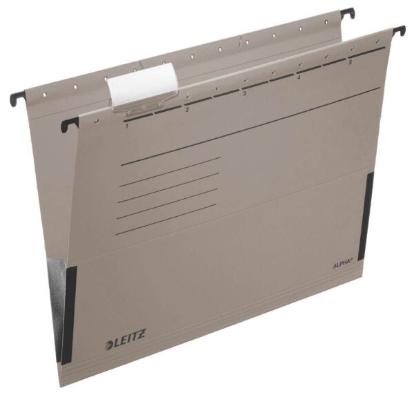 LEITZ Hängetaschen ALPHA® 1986 grau, 5 St.