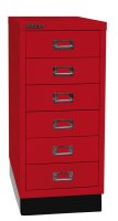 BISLEY MultiDrawer™ L296S Schubladenschrank kardinalrot 6 Schubladen 27,8 x 38,0 x 67,0 cm, 1 St.