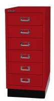 BISLEY MultiDrawer™ L296S Schubladenschrank kardinalrot 6 Schubladen 27,8 x 38,0 x 67,0 cm, 1 St.