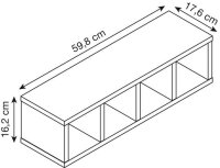 MÖBELPARTNER Hängeregal Lugo 157369 weiß...