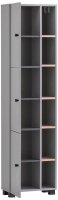 MÖBELPARTNER Badschrank Lugo 157482 platingrau 44,9 x 23,4 x 167,6 cm