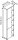 MÖBELPARTNER Badschrank Lugo 157482 platingrau 44,9 x 23,4 x 167,6 cm