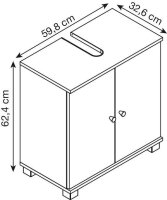 MÖBELPARTNER Waschbeckenunterschrank Lugo 157426...
