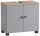 MÖBELPARTNER Waschbeckenunterschrank Lugo 157426 platingrau, wildeiche 59,8 x 32,6 x 62,4 cm