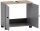 MÖBELPARTNER Waschbeckenunterschrank Lugo 157426 platingrau, wildeiche 59,8 x 32,6 x 62,4 cm