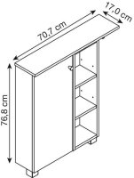 MÖBELPARTNER Badschrank Lugo 157453 weiß,...