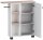 MÖBELPARTNER Badschrank Lugo 157453 weiß, wildeiche 70,7 x 17,0 x 76,8 cm
